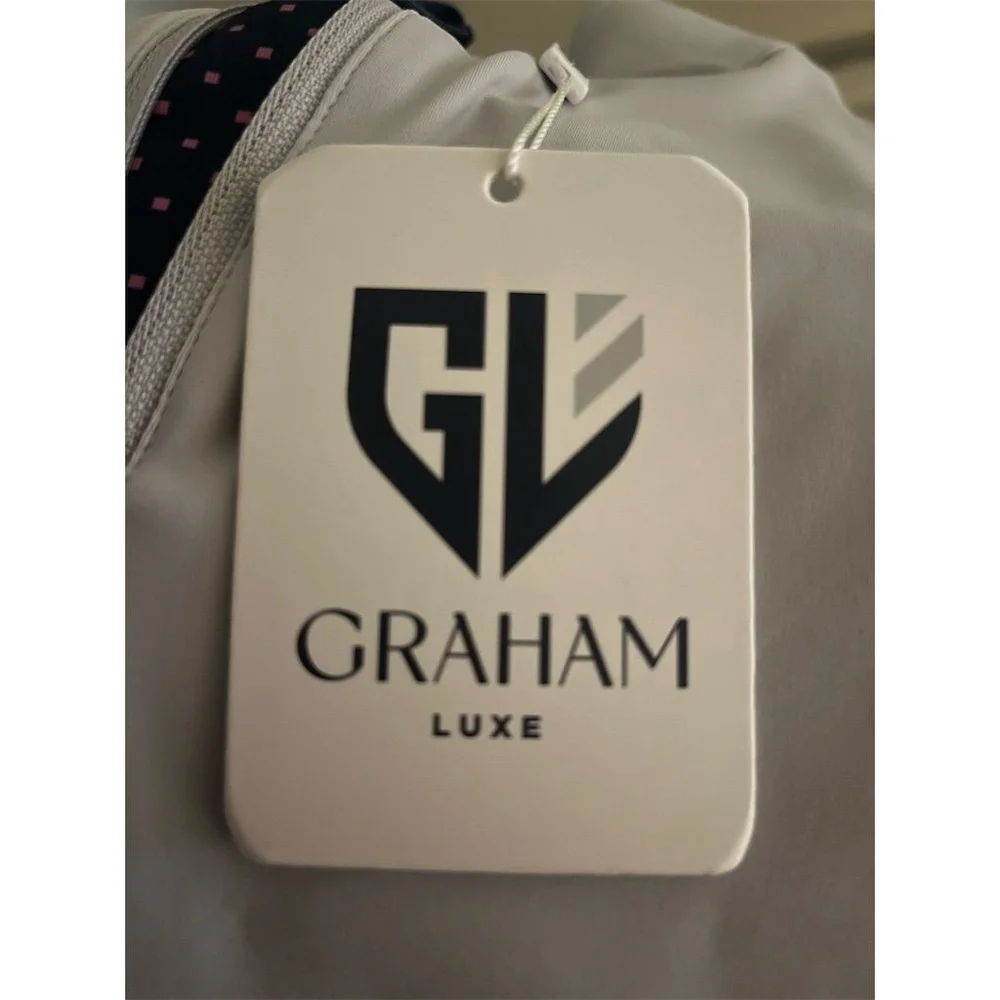 Graham Luxe Jacket Mens XL Gray Pullover Quarter Zip Lightweight Water Resistant